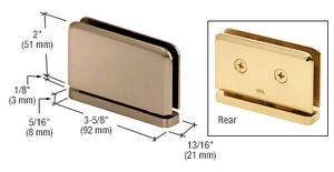 CRL Brushed Bronze Prima 01 Series Top or Bottom Mount Hinge