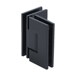 CRL Matte Black Vienna 092 Series 90 Degree Glass-to-Glass Hinge
