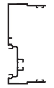 CRL-U.S. Aluminum White KYNAR® Paint 4-1/2" Male Expansion Mullion with Weatherseal - 24'-2"