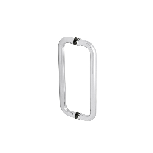 CRL Polished Stainless 10" Back-to-Back Glass Mounted Standard Pull Handle