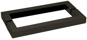 CRL Oil Rubbed Bronze "SQ" Style 18" Back-to-Back Towel Bar