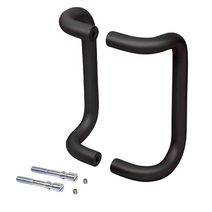 CRL 8" Dark Bronze Offset Pull Handles Back-to-Back