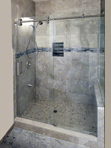 CRL Brushed Stainless Complete 180º Crescent Series Sliding System