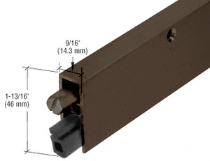 CRL Dark Bronze Anodized Commercial Medium-Duty Automatic Door Bottom for 36" Door