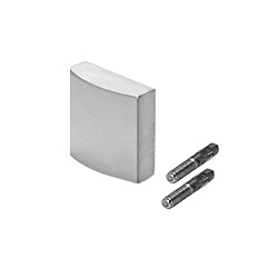CRL-Blumcraft® Satin Anodized Decorative Flat End Caps for 324 Series Aluminum Cap Railings
