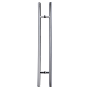 Polished Stainless Steel (H) Style Back To Back Handle 36" CTC/48" Overall