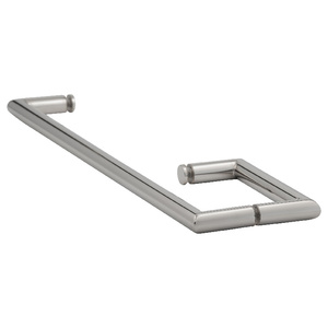 Polished Chrome 6" X 18" Mitered Towel Bar/Handle Combo