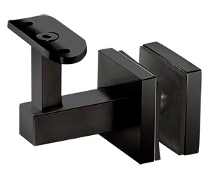 CRL Matte Black Shore Series Glass Mounted Hand Rail Bracket