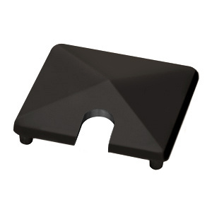 CRL Matte Black 1100 Series Post Top Cap for End Posts