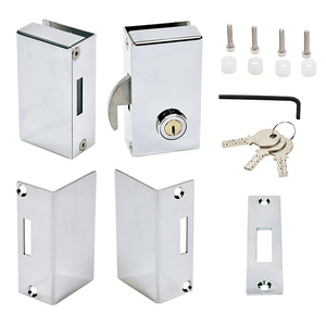 CRL Right Hand Sliding Glass Lock Polished Stainless
