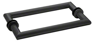 CRL Matte Black 18" MT Series Back-to-Back Towel Bar