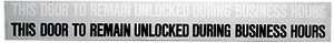 CRL Business Door Header Sign for Single Door