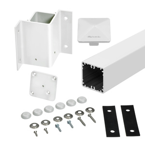 CRL Sky White 48" 100 Series 90º Inside Fascia Mount Post Kit