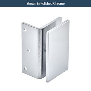 Satin Brass Wall Mount Designer Series Glass Clamp