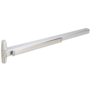 Von Duprin® Satin Chrome Concealed Vertical Rod Panic Exit Device with Smooth Case 48” x 99” Exit Only
