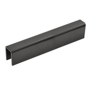 CRL Matte Black 11 Gauge Cap Rail for 1/2" or 5/8" Glass