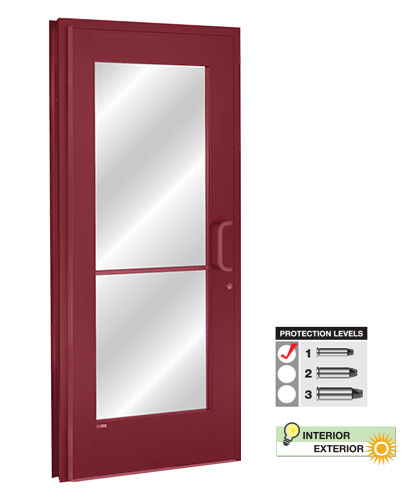 CRL Level 1 Aluminum Bullet Resistant Door Kynar Painted Finish