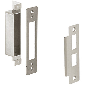 CRL Left Hand Strike for 6" x 10" Entrance Center Locks and 1-3/4" Jamb