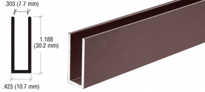 CRL Duranodic Bronze Aluminum Channel Extrusion