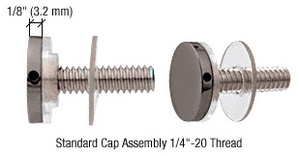 CRL Gun Metal 3/4" Diameter Standoff Cap Assembly