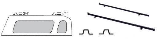 CRL 3/4" Mounting Legs for Load Rails (2-Pair)