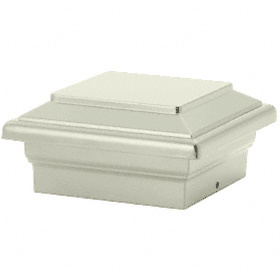 CRL Oyster White Titan Series 4" x 4" Decorative Post Cap