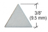 CRL 3/8" No Wax Stacked Triangle Points