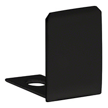 CRL Matte Black End Cap for 1/2" Deep U-Channel