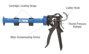 CRL Cox 26:1 Ratio Ascot Strap Frame Caulking Gun