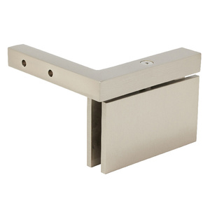 CRL Brushed Nickel Cardiff Senior Wall Mount Offset Back Plate Hinge 