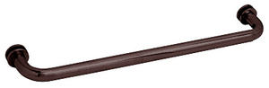 CRL Oil Rubbed Bronze 24" BM Series Tubular Single-Sided Towel Bar