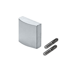 CRL-Blumcraft® Mill Aluminum Decorative Flat End Caps for 324 Series Aluminum Cap Railings