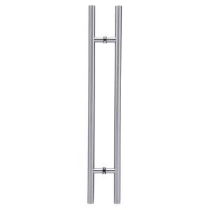 Brushed Stainless Steel (H) Style Back To Back Handle 36" CTC/48" Overall