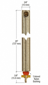 CRL 29" Tubular Spiral Non-Tilt Window Balance Red Bushing