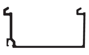 CRL-U.S. Aluminum Horizontal Filler for 1" Glazing, Custom Paint- 24'-2"