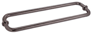 CRL Oil Rubbed Bronze 12" BM Series Back-to-Back Tubular Towel Bars With Metal Washers