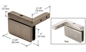 CRL Brushed Bronze Prima 05 Series Right Hand Offset Mount Hinge