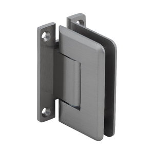 CRL Brushed Nickel Pinnacle 337 Series Adjustable Wall Mount 'H' Back Plate Hinge