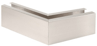 CRL 304 Brushed Stainless Grade 12" Mitered 135º Corner Cladding for B5S Series Standard Square Base Shoe