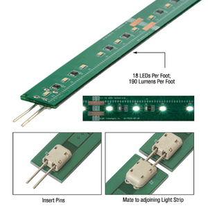 CRL Warm White 12" Long LED Strip Light (Sample Kit)
