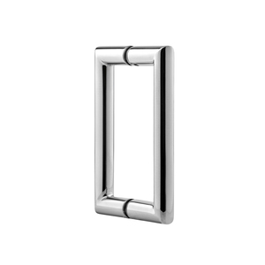 Polished Chrome 6" Mitered Style Back to Back Handles