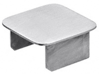 CRL Mill Finish Aluminum 2" Square End Cap