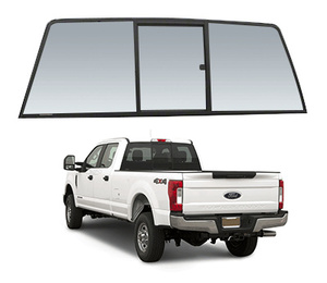 CRL Tri-Vent Three Panel Manual Rear Slider for 2017 Ford Super-Duty F250/F350/F450/F550