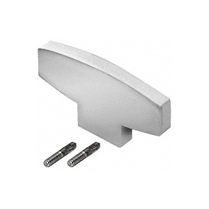 CRL-Blumcraft® Satin Anodized Decorative Flat End Caps for 398 Series Aluminum Cap Railings