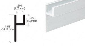 CRL Brite Anodized Base 'H' Channel
