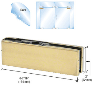 CRL Brass European Top Door Patch Fitting with 1NT303 Insert