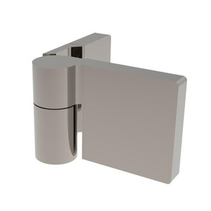 CRL Brushed Nickel Lugano Series Wall Mount Outswing Hinge - For Right Hand Door