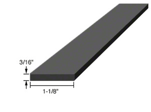 CRL 3/16" x 1-1/8" x 4" Silicone Rubber Setting Blocks