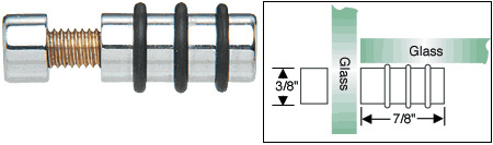 CRL Chrome Single Glass Shelf Support