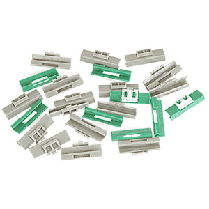 CRL 1979-1989 All Volvo Models Windshield Clip Kit for Windshield FCW404 With 24 Green and Gray Clips
